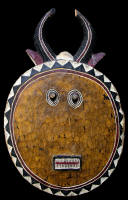 Maschera  " Kpl Kpl ", per la danza " Goli " - BAOULE' / WAN: Regione centrale della Costa D'Avorio